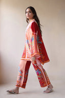 PD25RG121 - Set  - Peach Crimson - Shirt/ Pant